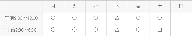 受付時間