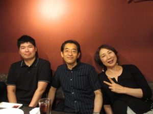 試合後は、ドクター２人が合流