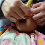 豊田市の丸子歯科　孫の歯磨き